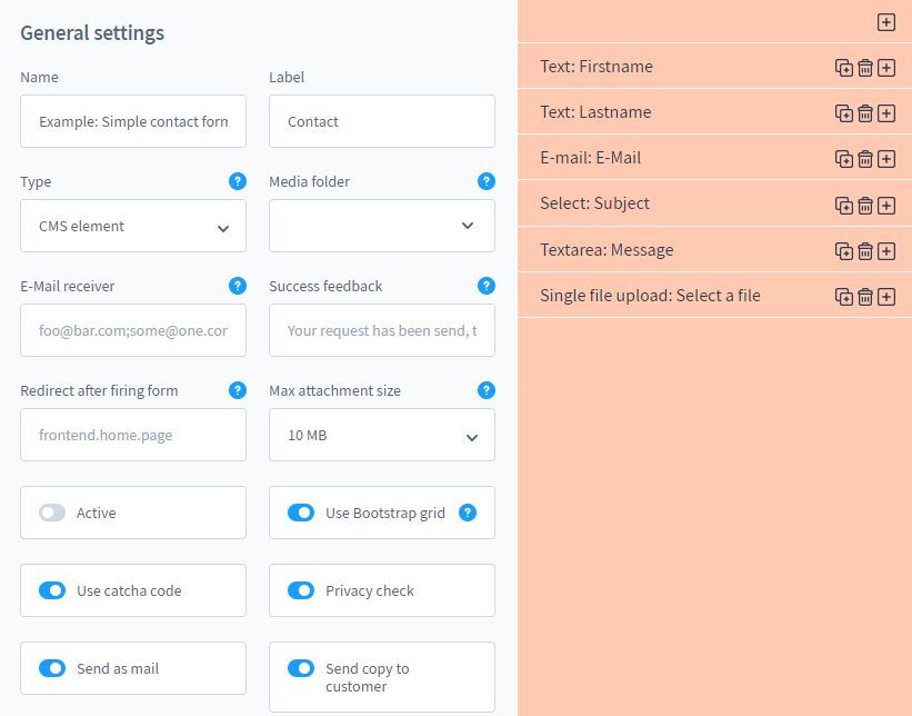 Plugin Konfiguration