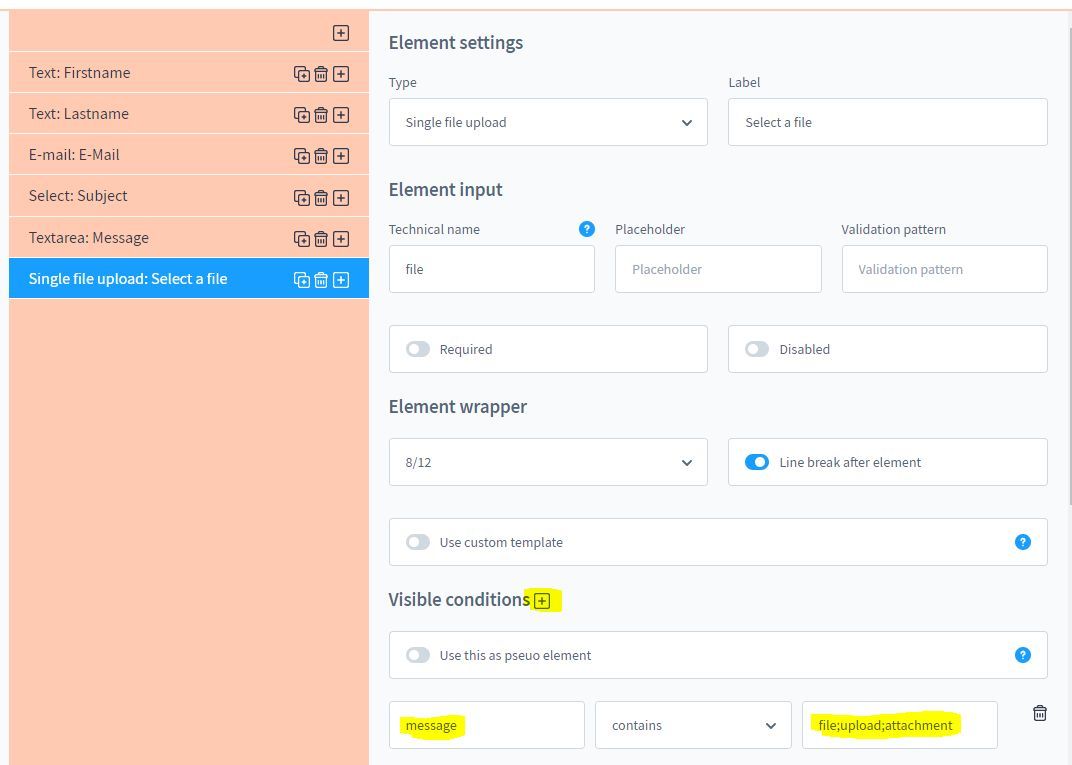 Plugin Konfiguration